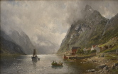 Pejzaż fiordów norweskich