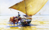 Wyciąganie łodzi na brzeg