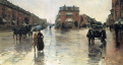 <br />„A Rainy Day in Boston” 1885<br /> - Childe Hassam (1859 - 1935) malarz amerykański, impresjonizm<br /> 