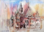 <br />„Wrocław”<br />akwarele, obraz malowany na papierze<br />- Krzysztof Sylwester Łozowski (ur. 1970)<br /> 