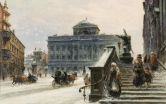 Zima na Krakowskim Przedmieściu