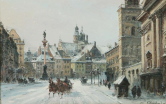 Krakowskie Przedmieście w zimie